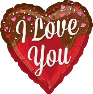 18" Love, Hearts and Chocolate