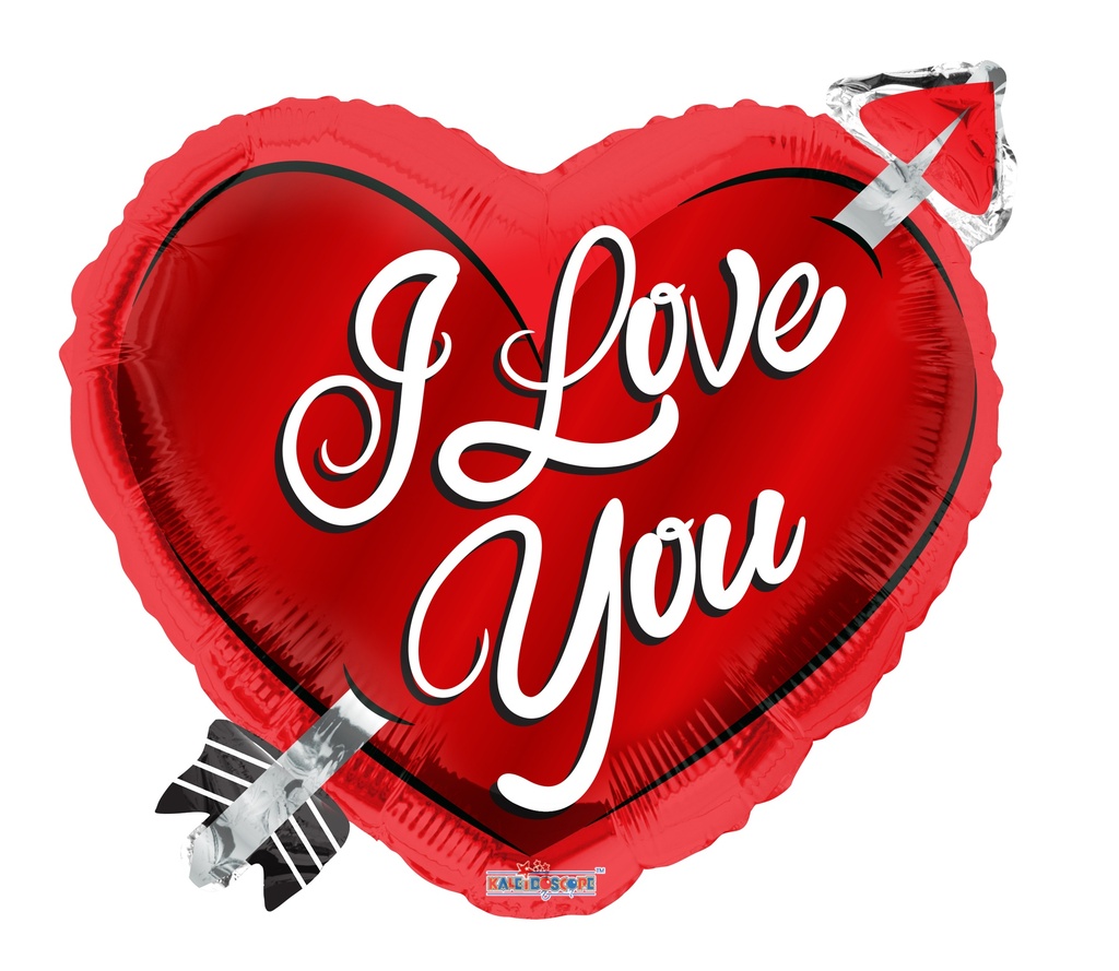 18" Heart With Arrow Shape