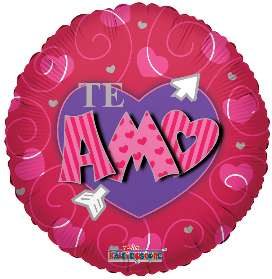 18" Te Amo Funky Heart