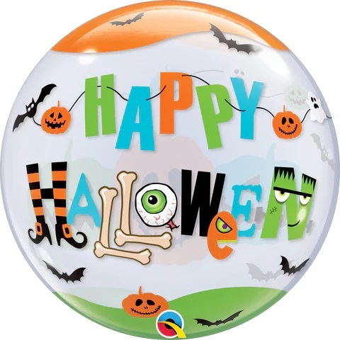 22" Halloween Fun Font Bubble