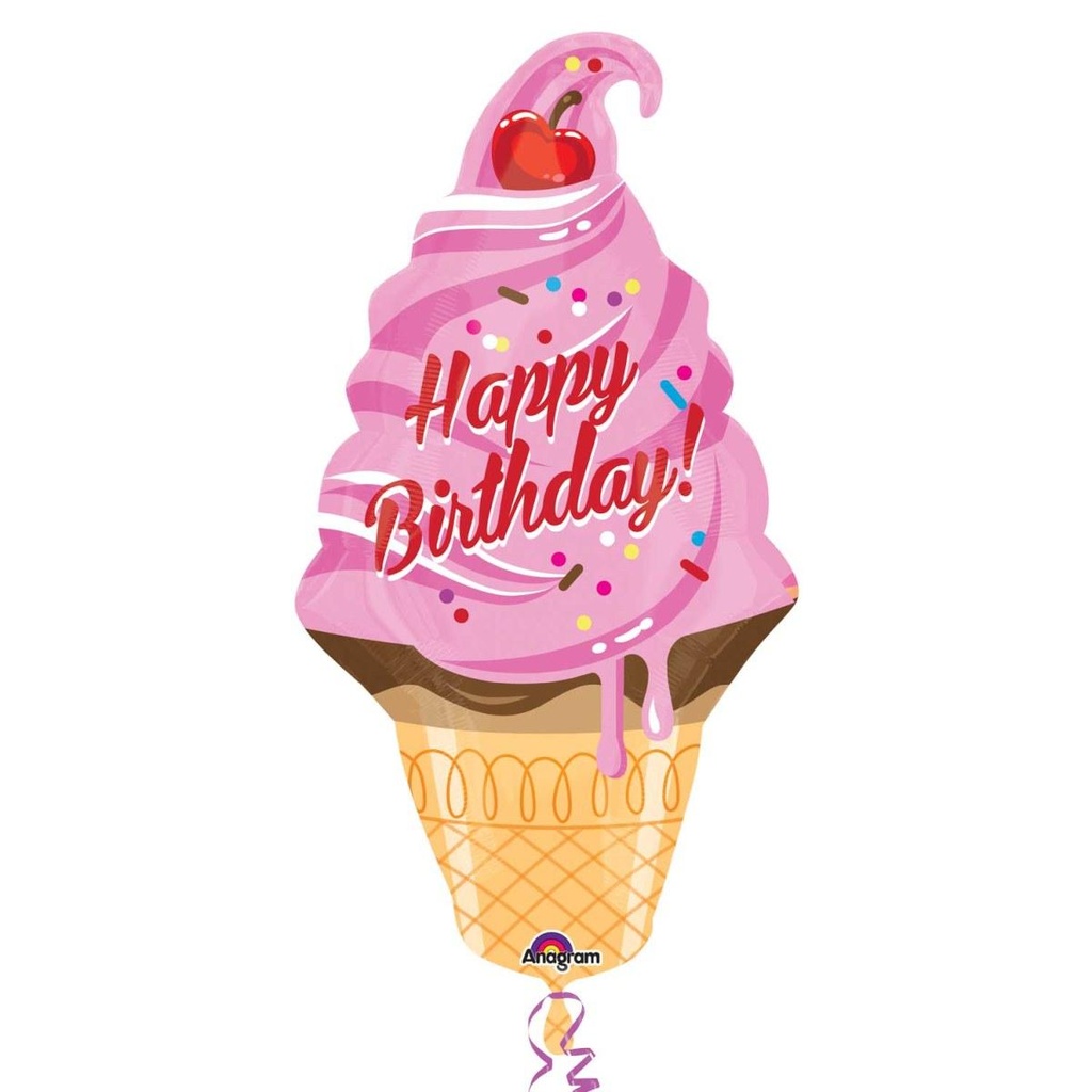 14" Birthday Ice Cream