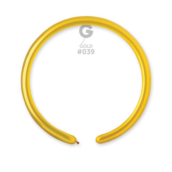 160Q Metallic Balloon Gold 15pc