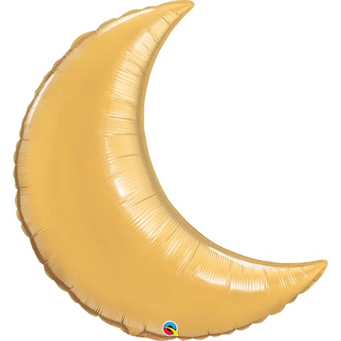 9" Gold Crescent Moon