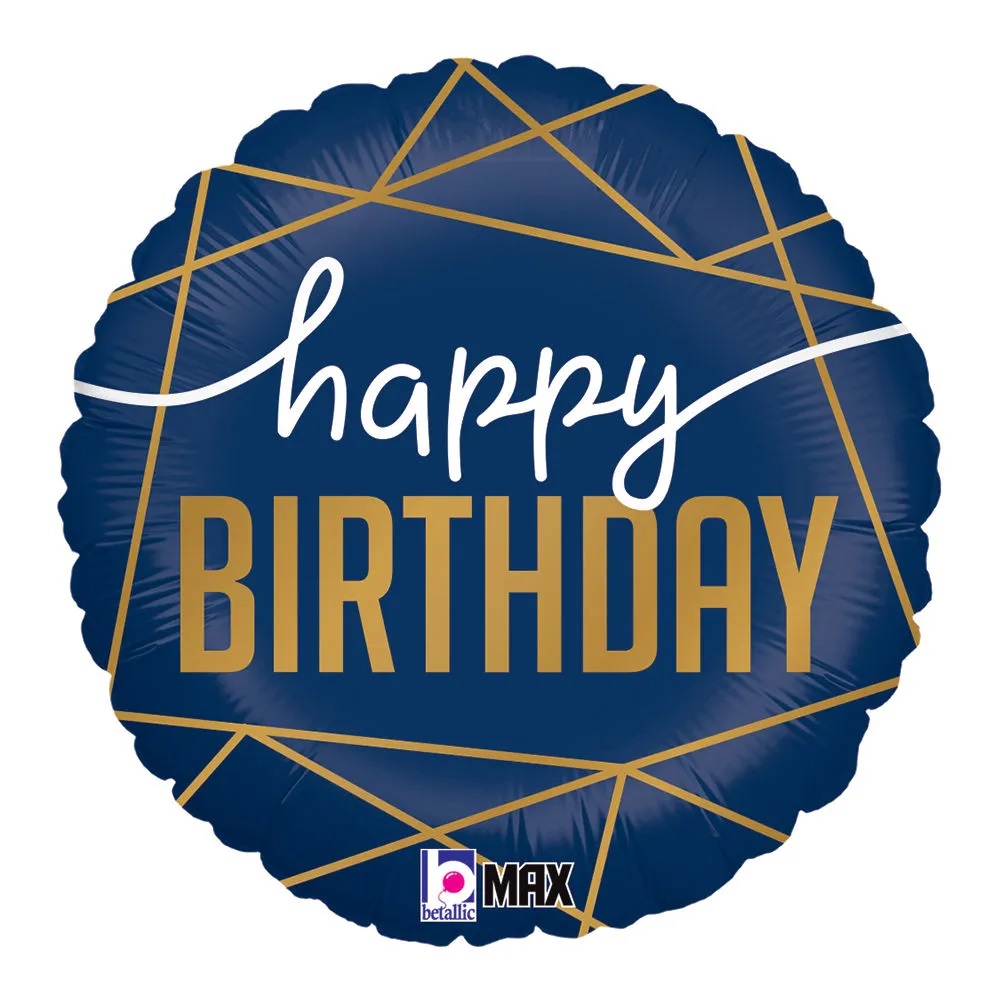 18" Navy Birthday