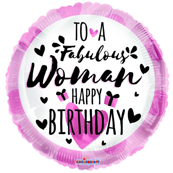 18" Fabulous Woman Birthday