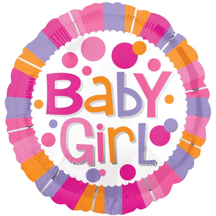 18" Baby Girl Stripes & Dots