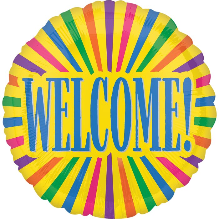 18" Bold Welcome Yellow