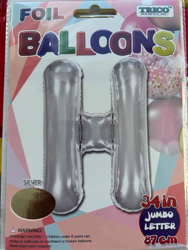 34" Silver Letter H TRICO