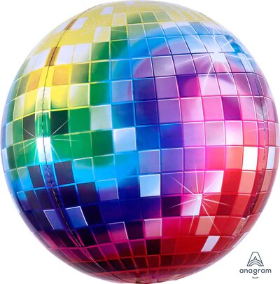 15" Rainbow Disco Ball Orbz
