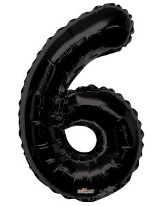 34" Number 6 Black Kaleidoscope