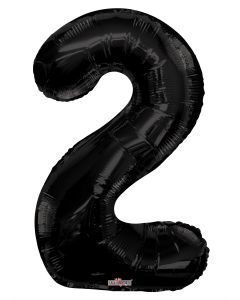 34" Black Number 2