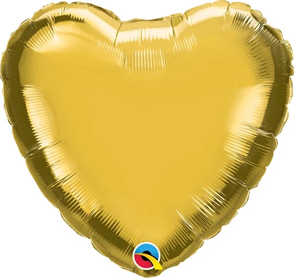 9" Gold Heart