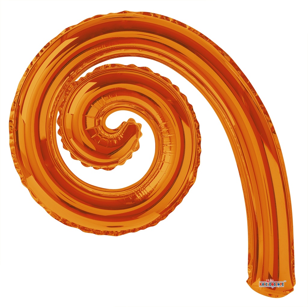 14" Kurly Spiral Orange