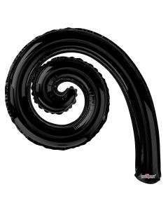14" Kurly Spiral Black