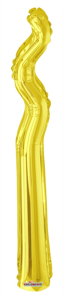 14″ Kurly Zig Zag Gold