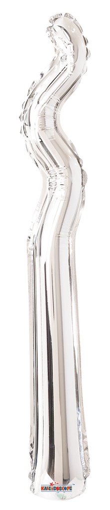 14″ Kurly Zig Zag Silver