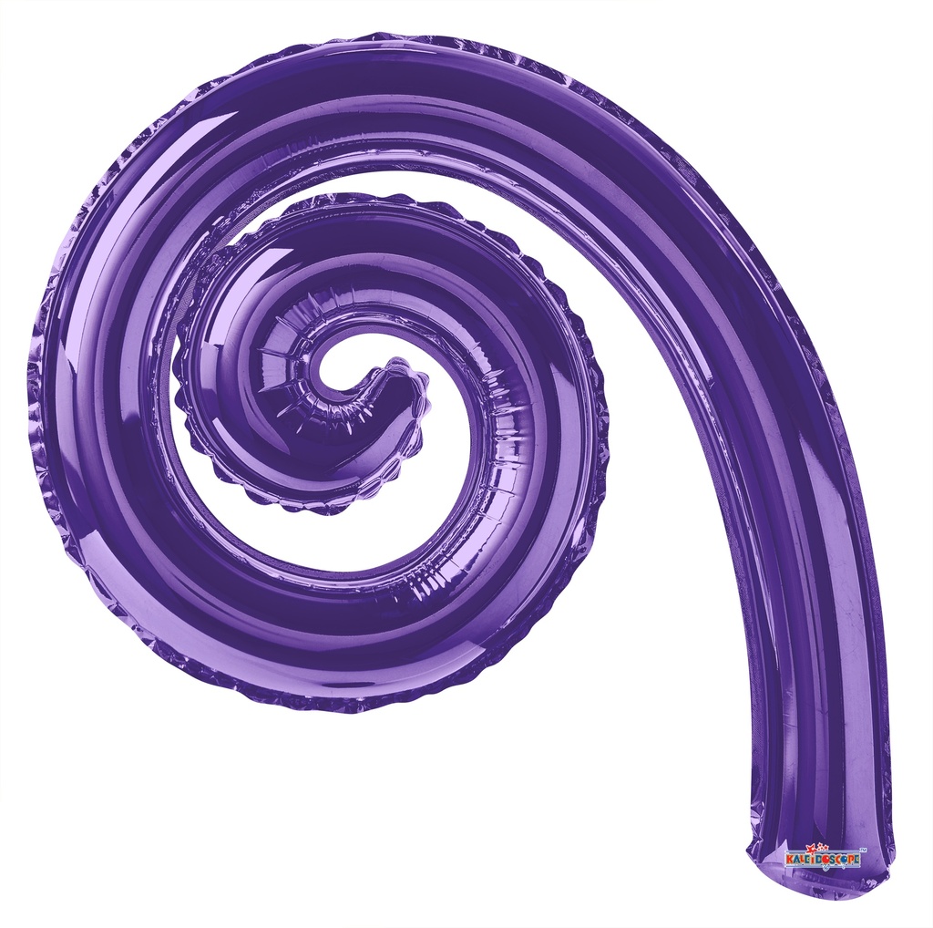 14" Kurly Spiral Purple