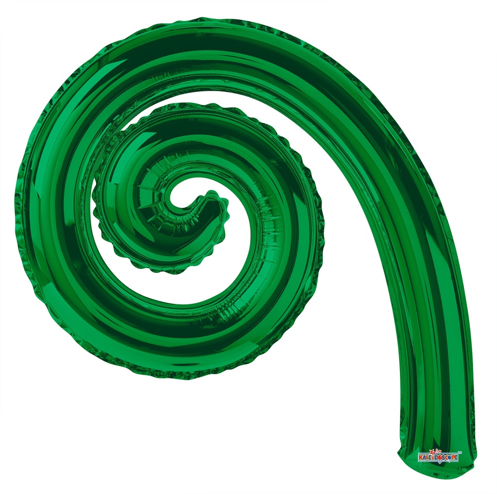 14" Kurly Spiral Green