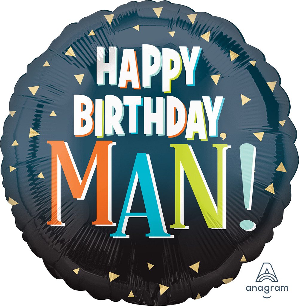 18” Happy Birthday Man!