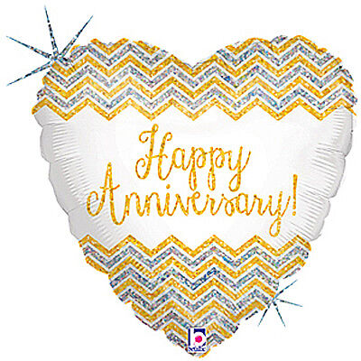 18" Silver & Gold Anniversary