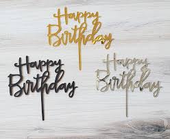 Acrilyc Topper Happy Birthday