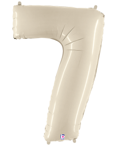 34" Number 7 White Sand Betallic