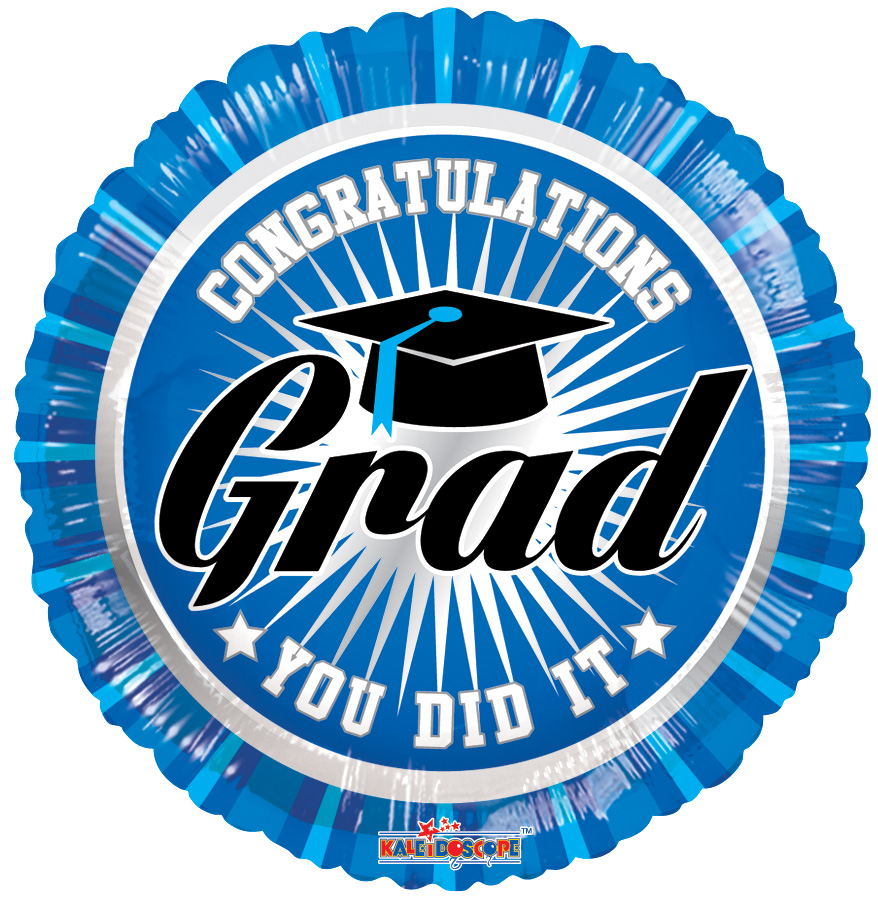 18" Congrats Grad Blue