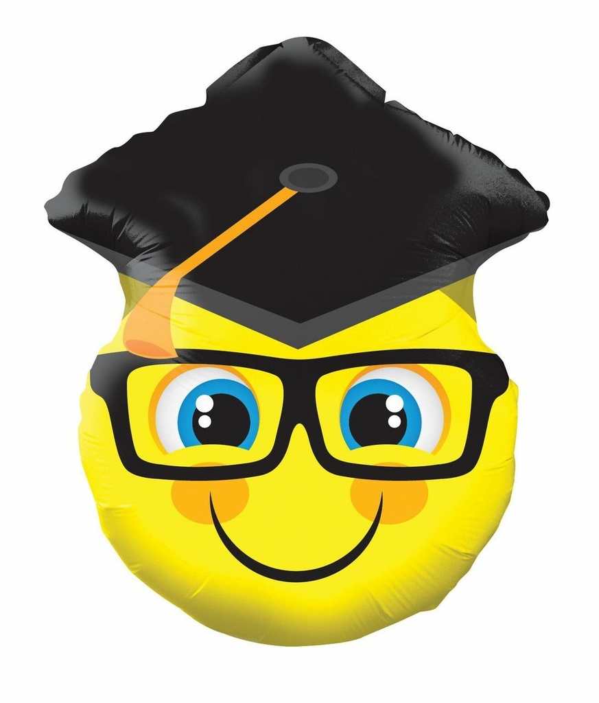 18" Smiley Cap Shape Graduation