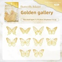 Butterfly Sticker Pack (7,5 x 5,4 cm) 20 pack Gold