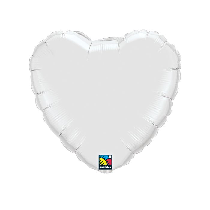 5" White Heart 5 pcs