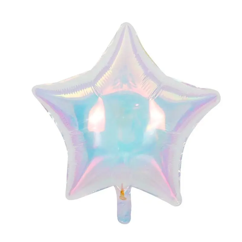 18" Iridescent Clear Star 1 pc