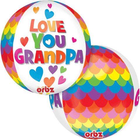 [29370] 16" Orbz Grandpa Balloon