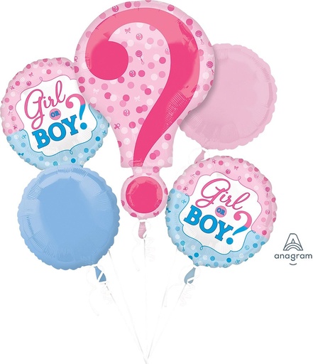 [026635325356] 36" Gender Reveal Bouquet
