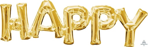 [337558] 16" 'Happy' in Gold