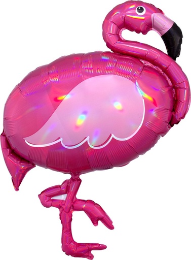 [3937801] 33" Iridescent Pink Flamingo