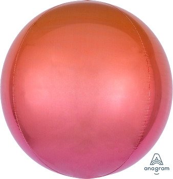 [39847] 16" Orbz Red & Orange Ombre