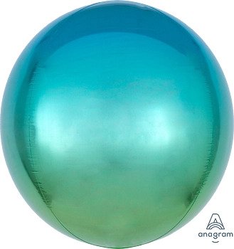 [39849] 16" Orbz Ombre Blue & Green