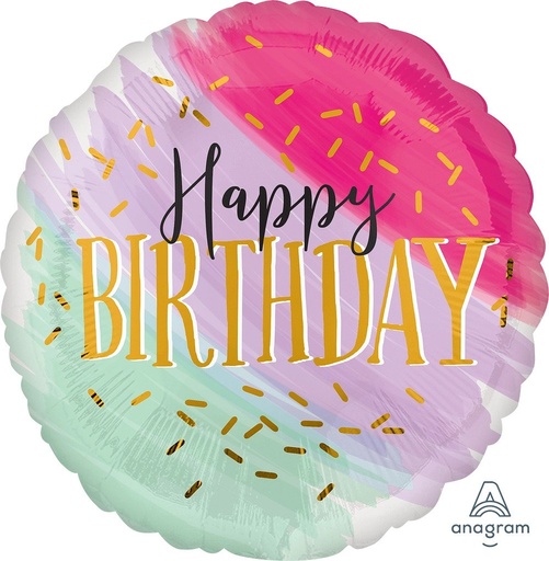[3995401] 28" Watercolor Birthday