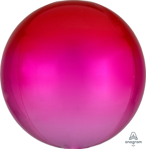 [40553] 16" Orbz Ombre Red & Pink