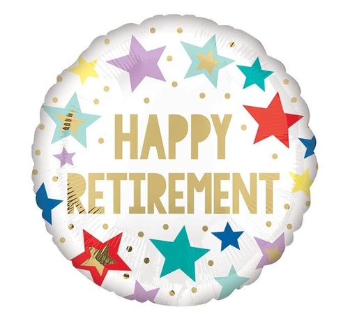 [416408] 18" HAPPY RETIREMENT BALLOON