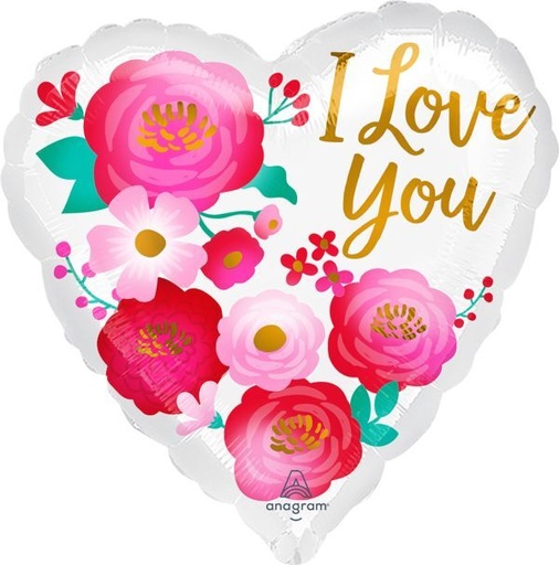 [42259P8] 17" Love You Ombré Flowers