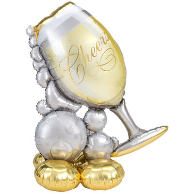 [026635424684] 51" Bubbly Wine Glass Airloonz