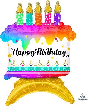 [425398] 18" Birthday Cake Centerpiece
