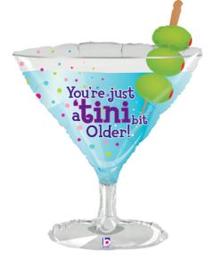 [351451] 35" Antique Bit Martini Drink Tini Balloon