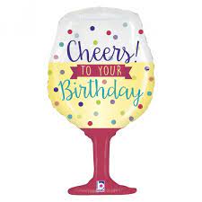[030625356770] 34" Cheers To your Birthday