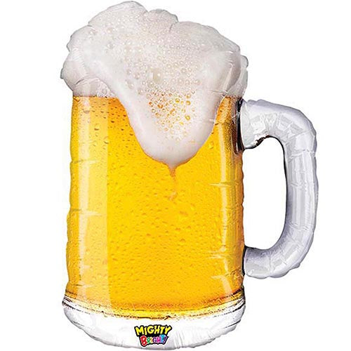 [030625359108] 34" MIGHTY BEER Shape BALLOON