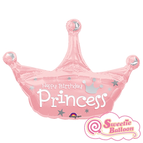 [048419336037] 34" Birthday Princess Crown