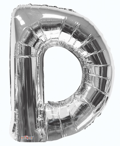 [15233-345] 34" Silver Letter D Kaleidoscope