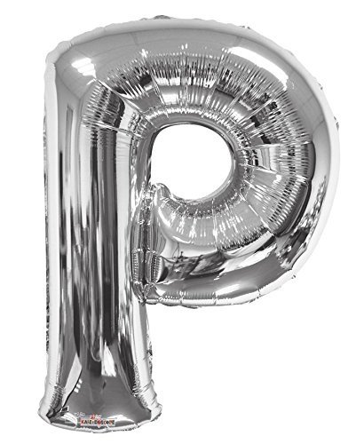 34" Letter P Silver Kaleidoscope