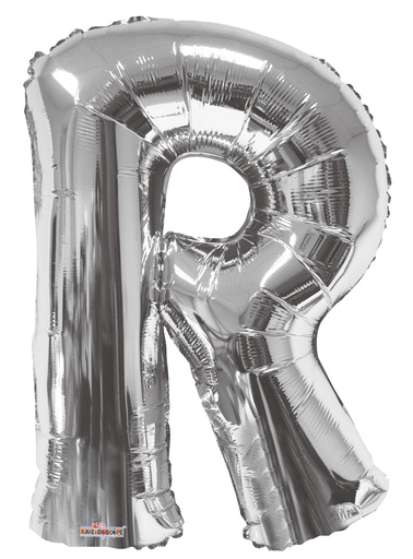 34" Silver Letter R Kaleidoscope